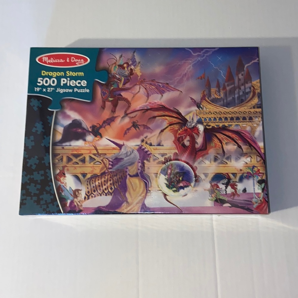 Melissa and Doug New 500 Piece Dragon Storm Puzzle